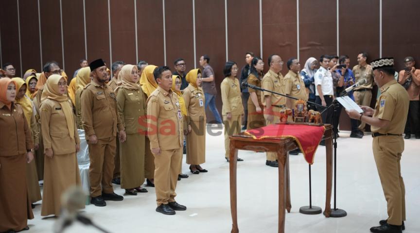 100 Pejabat Dilantik, Kota Metro Mantapkan Langkah Menuju Birokrasi yang Lebih Adaptif