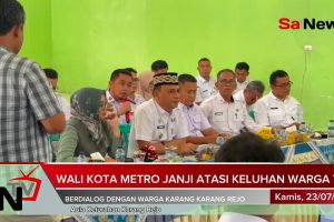 Wali Kota Metro Janji Atasi Keluhan Warga TPAS